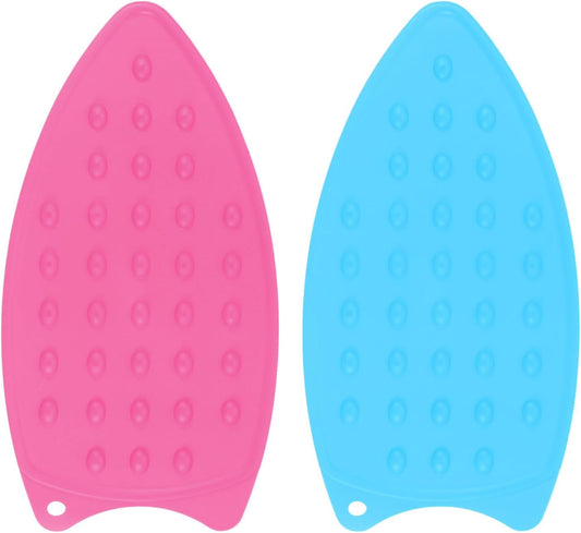 HARFINGTON 2pcs Silicone Iron Rest Pad, Multipurpose Iron Hot Resistant Mat Iron Rest Plate for