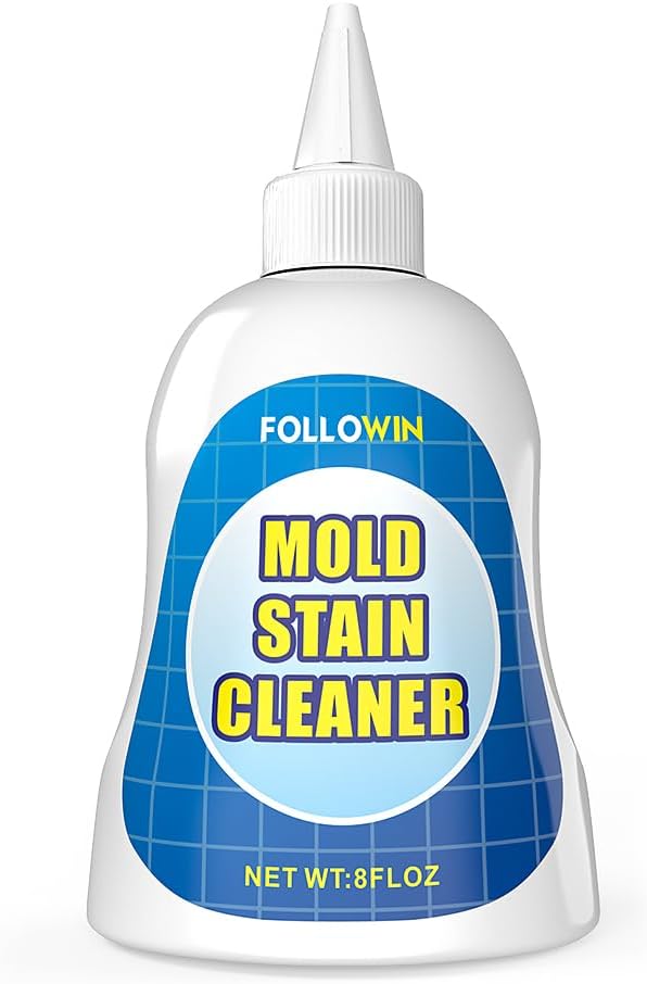 FOLLOWIN Household Mold and Mildew Stain Cleaner Gel Home Cleaner for Front Loader Washing Machine Seal,Tiles Grout,Window Sealant, Bathroom Grout, Sink,Shower Cleansing 8oz