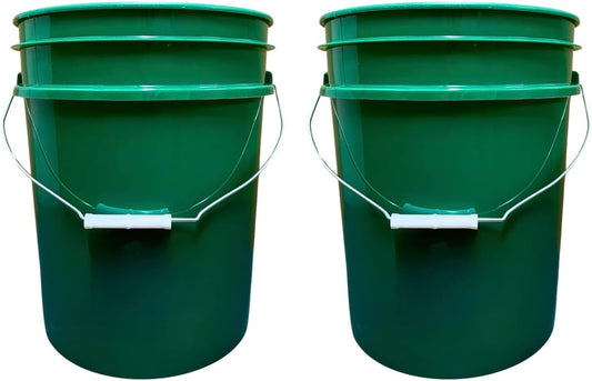 House Naturals 5 Gallon Premium HPDE Plastic Bucket - Made in USA Food Grade Storage Container, BPA