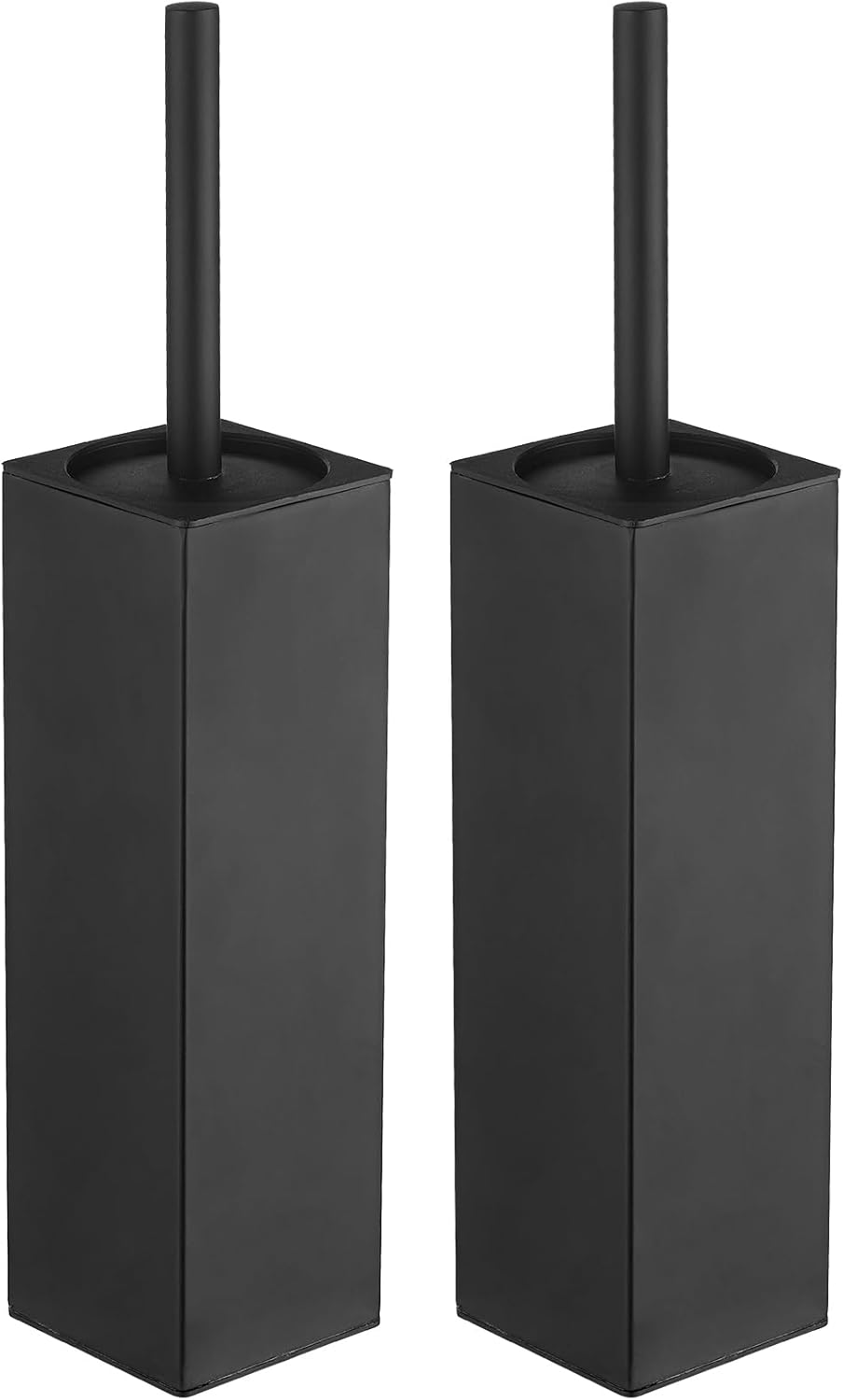 Square Toilet Brush with Holder,Stainless Steel Toilet Bowl Brush and Holder for Bathroom,2PACK