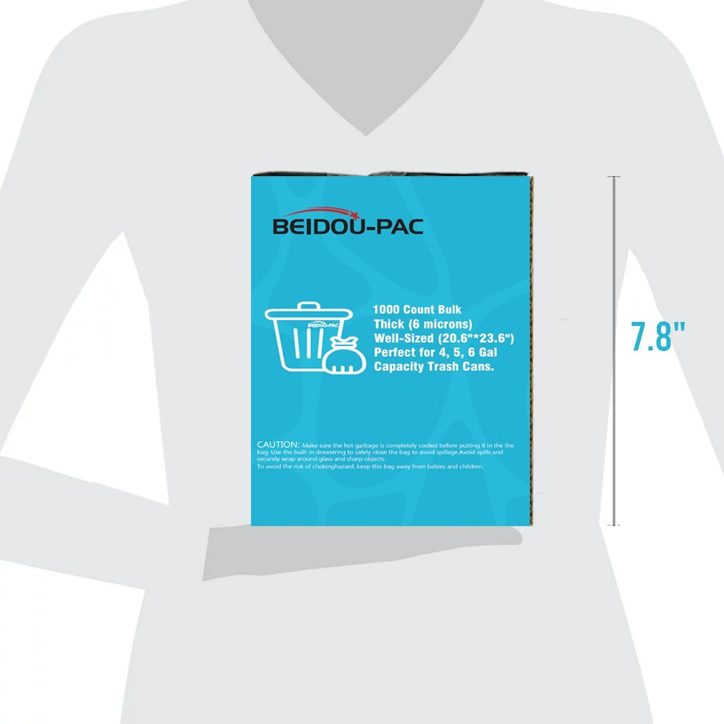 4-6 Gallon Trash Bags, 1000 Count Bulk Value Pack, Clear Plastic Recycling Bags, Multi-purpose Garbage Bags for Business Home Bathroom Kitchen Commercial and Industrial