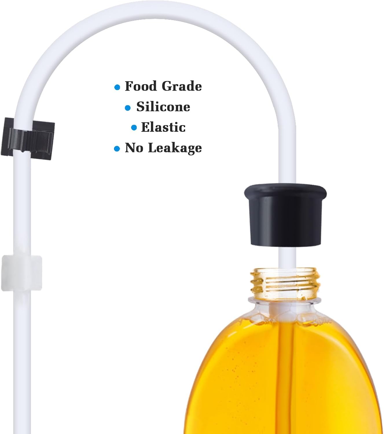 Soap Dispenser for Kitchen Sink and Extension Tube Kit, Stainless Steel Countertop SoapDispenser with 47 Inches Tube Connects Directly to Soap Bottle, Hand and Dish Soap Dispenser Pump （Chrome）