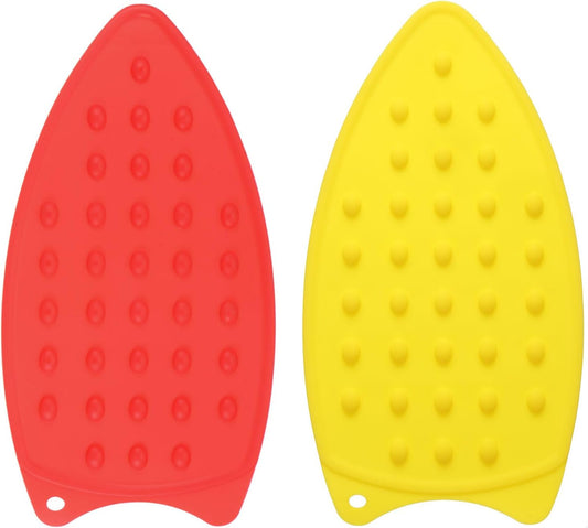 HARFINGTON 2pcs Silicone Iron Rest Pad, Multipurpose Iron Hot Resistant Mat Iron Rest Plate for