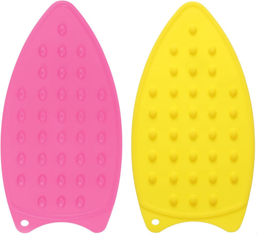 HARFINGTON 2pcs Silicone Iron Rest Pad, Multipurpose Iron Hot Resistant Mat Iron Rest Plate for
