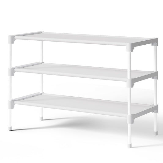 Kitsure Shoe Rack - Non-Woven Shoe Rack Shelf, Shoe Organizer for Closet, Entryway, Garage &