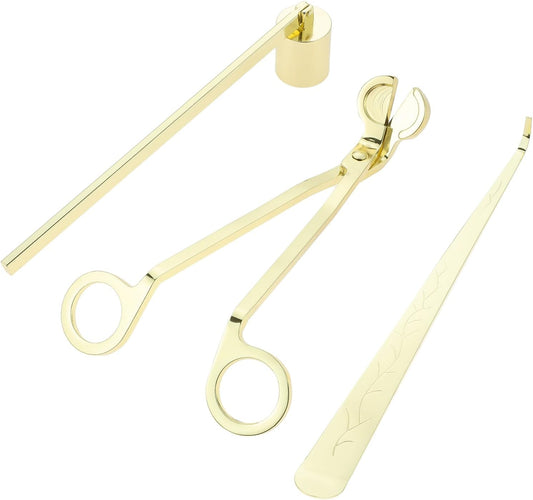 3 in 1 Candle Accessory Set, Candle Wick Trimmer, Candle Wick Snuffer, Candle Wick Dipper