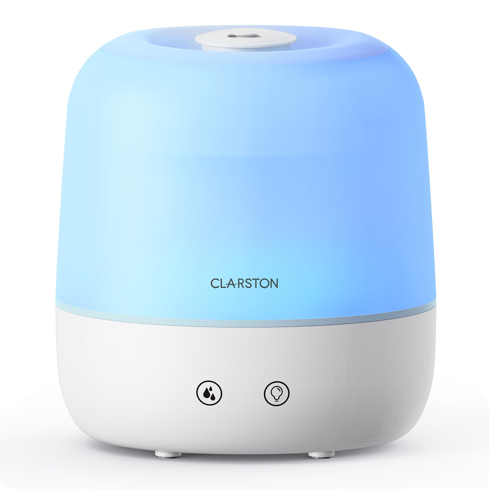 Clarston Humidifiers for Bedroom, 2L Cool Mist Humidifier, 24dB Quiet Sleep