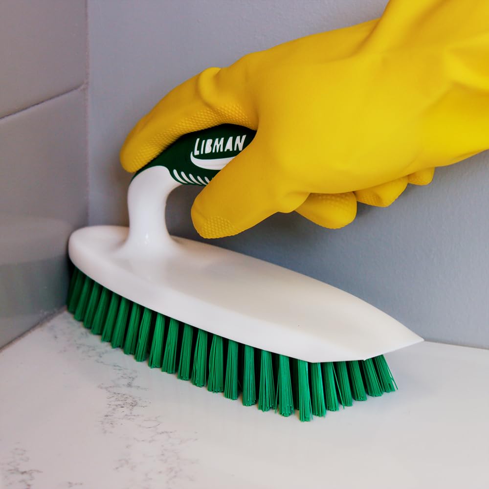 Libman Heavy Duty Scrub Brush Kit for Tub, Tile & Grout, 3 Brush Styles