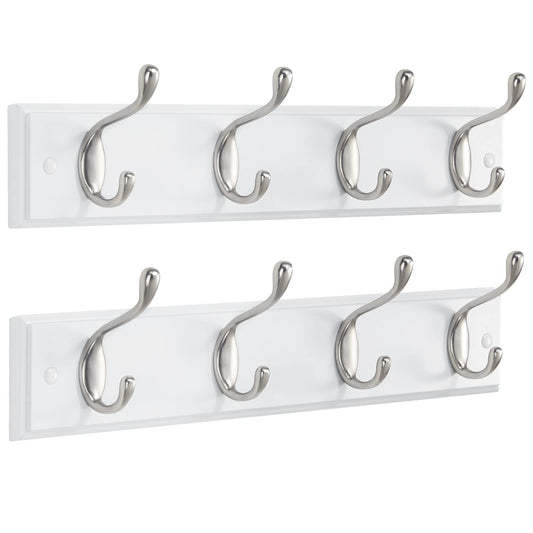 AMADA HOMEFURNISHING Coat Rack Wall Mount 2 Pack, Coat Hooks Wall Hooks Coat Hangers for Wall, Hat