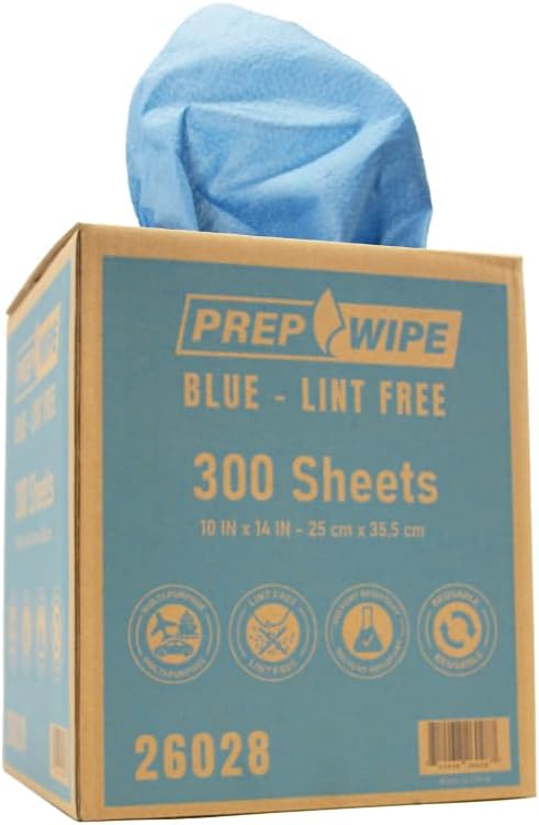 Lauco Prep Wipe Lint-Free Towels – Heavy Duty Cloths for Household & Industrial Use, Disposable