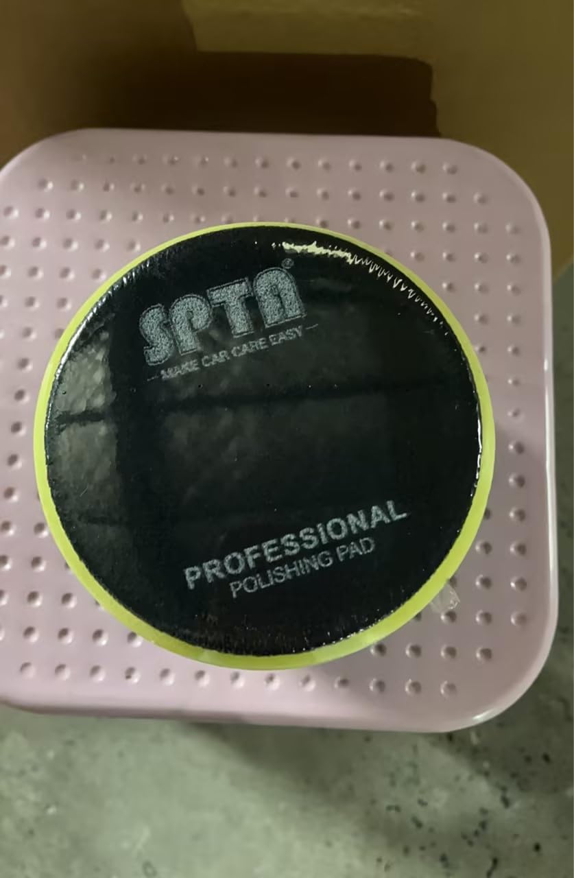 Buffing Polishing Pads, SPTA 5Pc 3.5 Inch Face for 3 Inch 76mm Backing Plate Compound Buffing Sponge Pads Cutting Polishing Pad Kit For Car Buffer Polisher Compounding,Polishing and Waxing -FPTFS3-MIX