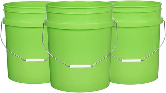 House Naturals 5 Gallon Premium HPDE Plastic Bucket - Made in USA Food Grade Storage Container, BPA