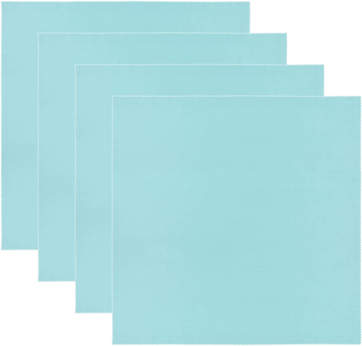 Wisdompro Extra Large 4-Pack Microfiber Cleaning Cloth For Laptop, LCD TV, Computer Screen, Monitor, Tablet, Camera Lens, Glass, Lenses, Phone, iPhone, iPad, other Delicate Surface - Mint (16x16 Inch)