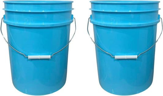 House Naturals 5 Gallon Premium HPDE Plastic Bucket - Made in USA Food Grade Storage Container, BPA