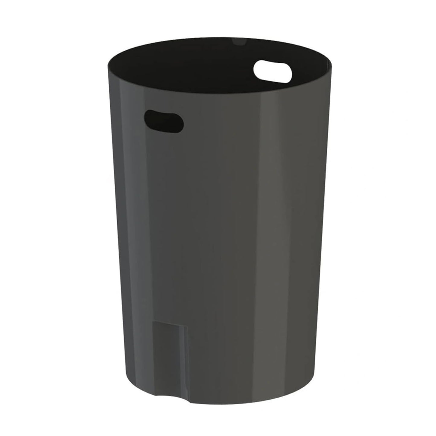 42 Gallon Slatted Circle 100% Recycled Plastic Commercial Outdoor and Indoor Trash Can with Push Open Dome Lid and Internal Liner | Great for Schools and Businesses - Yellow
