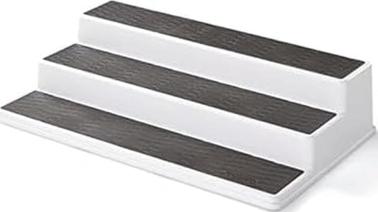 Copco 3-Tier Spice Rack Organizer for Cabinet - 15 Inch Non-Skid Pantry Organizer and Storage Shelf