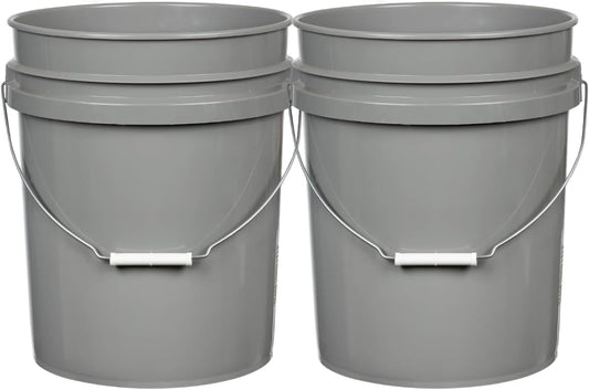 House Naturals 5 Gallon Premium HPDE Plastic Bucket - Made in USA Food Grade Storage Container, BPA