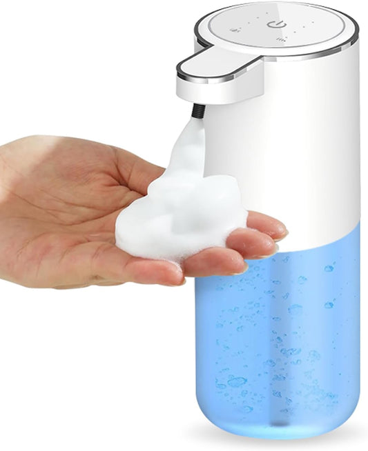 Automatic Foaming Soap Dispenser, Touchless Hand Soap Dispenser Rechargeable for Bathroom Countertop, Sylfu Kitchen and Commercial 12.8 oz/380mL