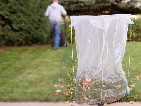 Bag Holder Stand for 39-45 Gallon Plastic & Paper Bags, 30" - For Garbage, Trash, Leaves, Lawn Yard
