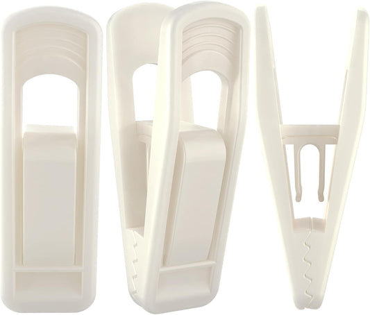 Hanger Clips Perfect for Velvet Hangers (Beige, 20 PCS), Strong Plastic Clips Pant Skirt Hanger
