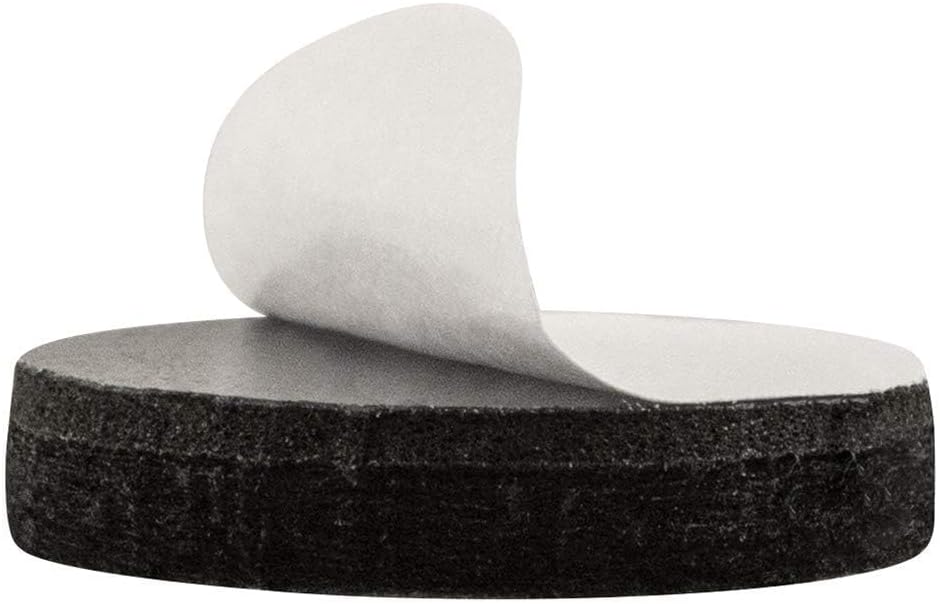 SOFTTOUCH 4799095N Heavy Duty 1 Inch Felt Furniture Pads to Protect Hardwood Floors from Scratches, Black, 48 Count