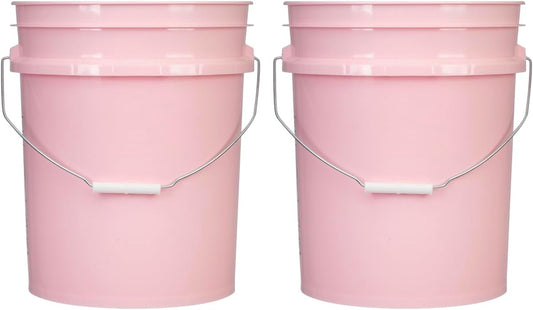 House Naturals 5 Gallon Premium HPDE Plastic Bucket - Made in USA Food Grade Storage Container, BPA