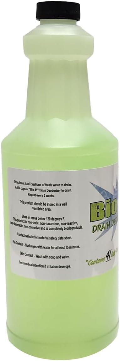 Drain Deodorizer- Odor Eliminator - Commercial Drain Deodorizer - Neutralizer Sewer Gas Smell Remover – 32 Ounce