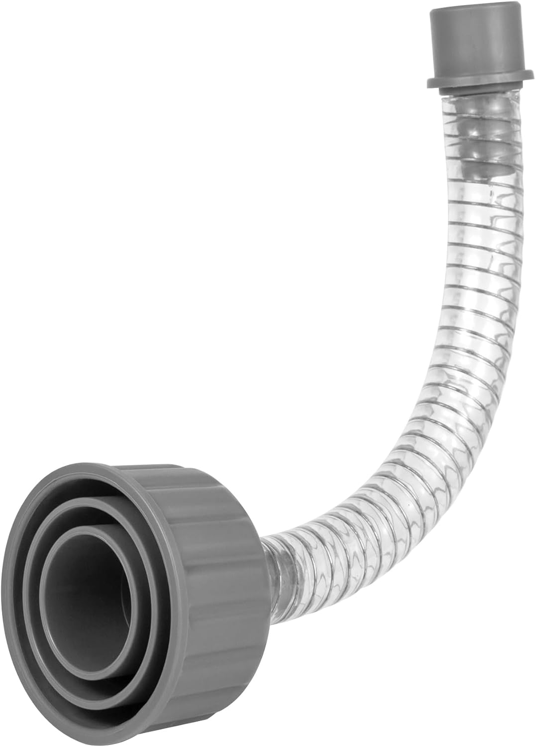 Wet Vac Attachment A/C Drain Lines Cleaner Tool, AC Drain Line Vacuum Adapter to Unclog and Evacuate ABS Compatiable With Most PVC Pipe Sizes Grey