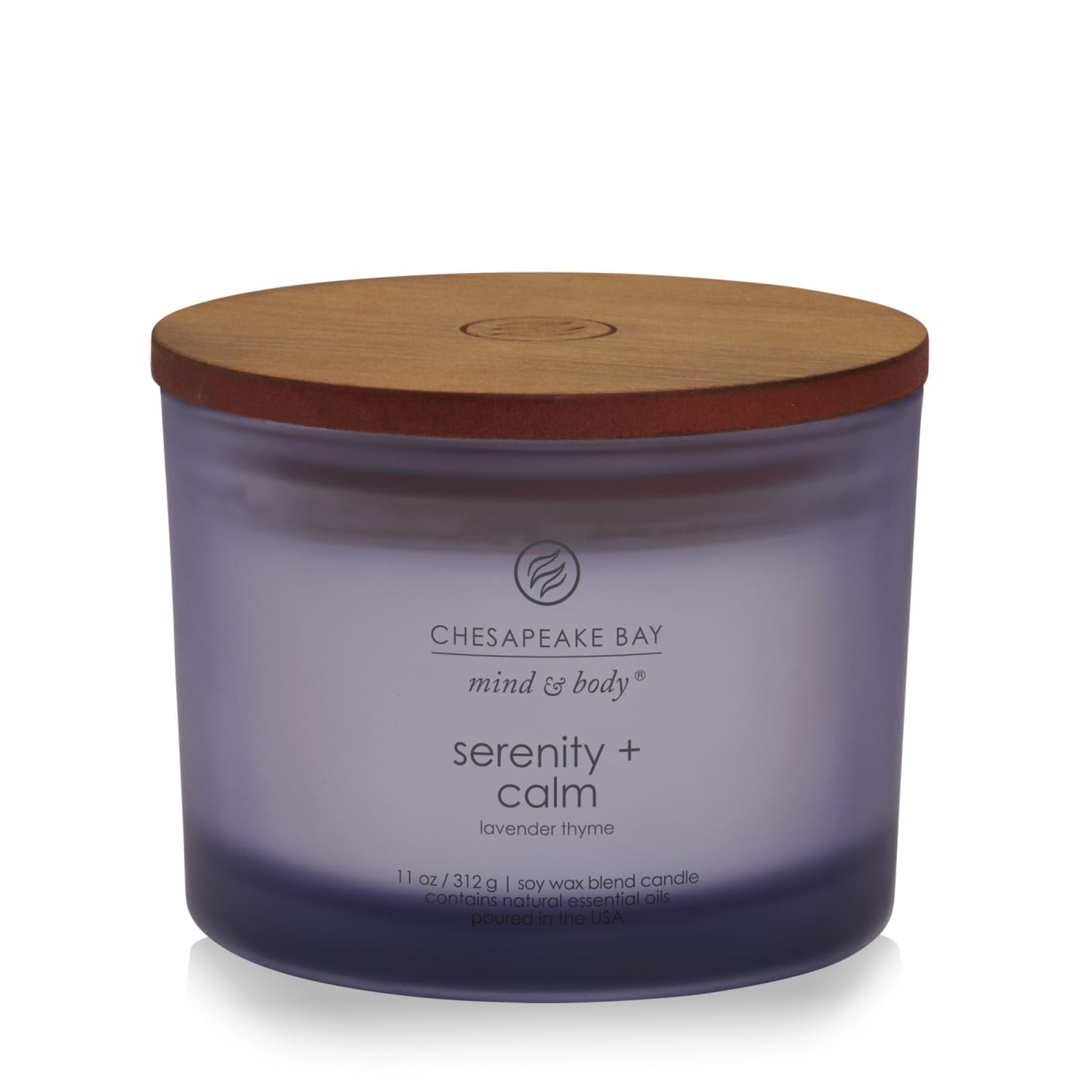 Chesapeake Bay Candle Scented Candle Serenity + Calm (Lavender Thyme) Coffee Table Home Décor