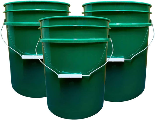 House Naturals 5 Gallon Premium HPDE Plastic Bucket - Made in USA Food Grade Storage Container, BPA