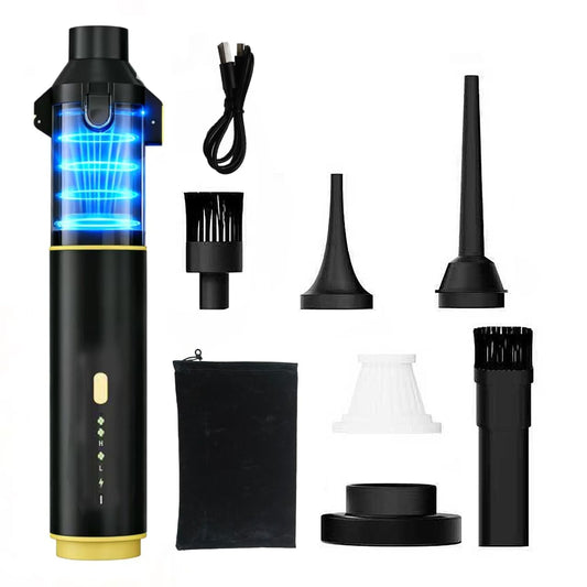 Cros 4-in-1 Mini Cordless Vacuum Cleaner, 21kPa Powerful Suction, Portable Handheld Vacuum for Car & Home, Type-C Rechargeable, Compact & Lightweight