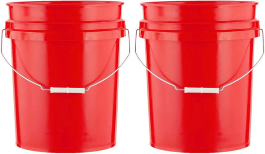 House Naturals 5 Gallon Premium HPDE Plastic Bucket - Made in USA Food Grade Storage Container, BPA