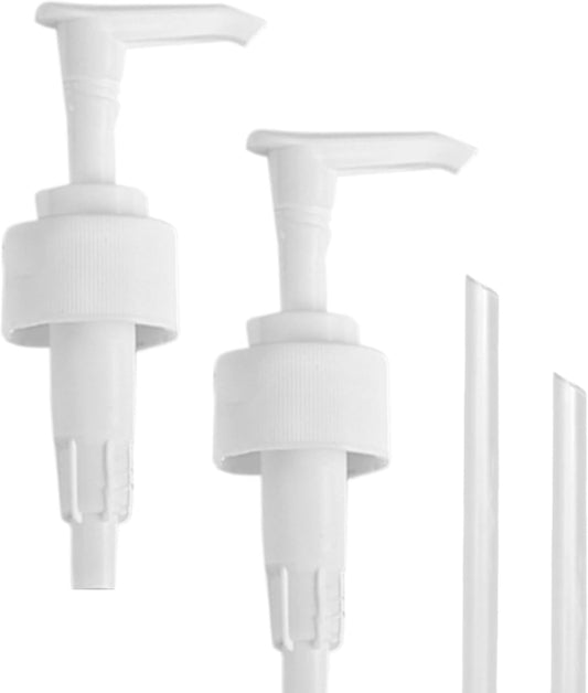 MaisoNovo Soap Pump Replacement - 2X White Plastic Pumps - Pump Dispenser - Soap Dispenser Pump Replacement - Stainless Steel Soap Pump - Pump for Soap Dispenser