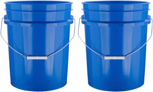 House Naturals 5 Gallon Premium HPDE Plastic Bucket - Made in USA Food Grade Storage Container, BPA