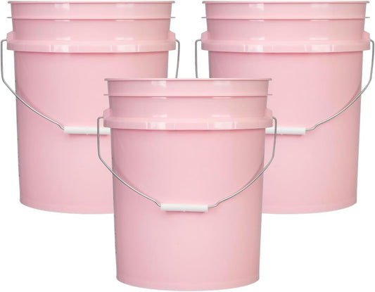 House Naturals 5 Gallon Premium HPDE Plastic Bucket - Made in USA Food Grade Storage Container, BPA