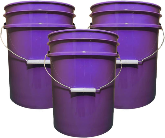 House Naturals 5 Gallon Premium HPDE Plastic Bucket - Made in USA Food Grade Storage Container, BPA