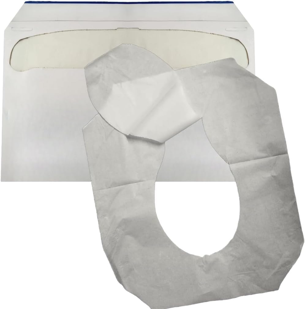 Paper Toilet Seat Covers - Thick Flushable Half-Fold Paper Disposable Toilet Seat Dispensers Cover Liners for Travel & Public Restroom Toilet Bowls (5000)