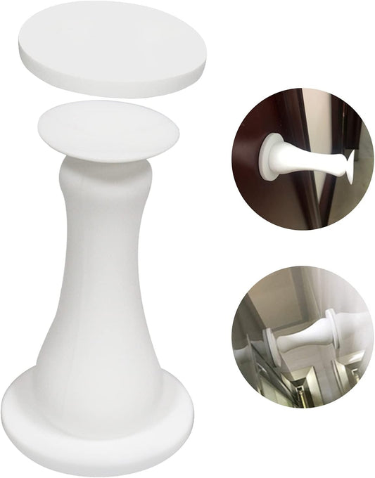 Magnetic Door Stopper Self Adhesive, Silicone Door Stop Holder Wall Mount Damage-Free with Durable