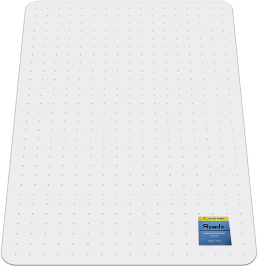Azadx Heavy Duty Office Chair Mat for Carpet 45" x 53" Hard Material Chair Mat for Carpeted Floor