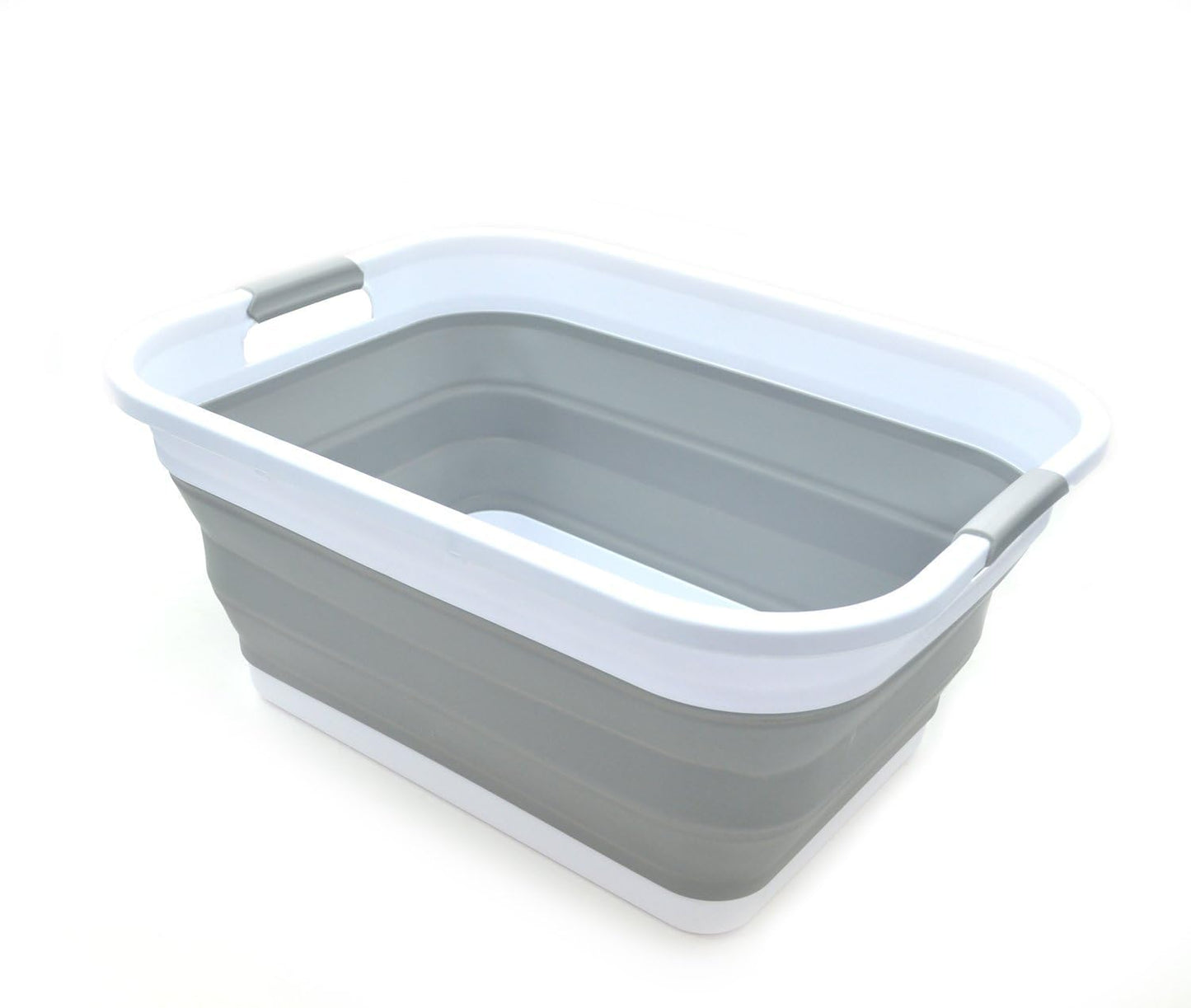 SAMMART 41L (10.8 gallon) Collapsible Plastic Laundry Basket-Foldable Pop Up Storage