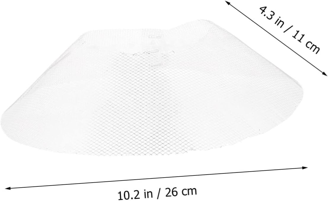 TEHAUX 10PCS Durable Range Hood Filters Bowl Shape Cooker Hood Accessories Kitchen Exhaust Fan Replacement Mesh Filter