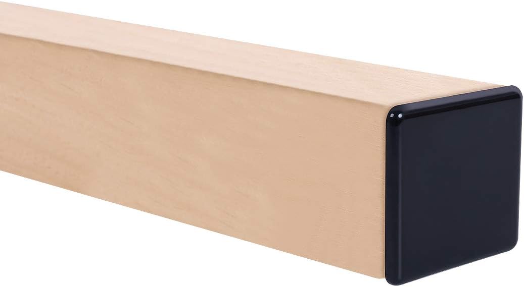 Ezprotekt 2.5 inch Square Self Adhesive Furniture Movers Sliders for Carpet, 16 Pcs Self Stick Furniture Moving Pads for Chair Table Desk Bed Sofa Couch (Black)