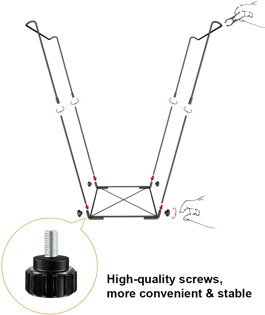 Artigarden Garden Trash Bag Holder - Outdoor Leaf Bag Support Stand Multi-Use Metal Garbage Bag