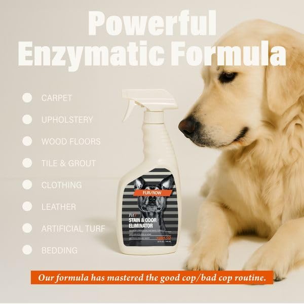 Pet Stain and Odor Eliminator Spray 32oz (1 Pack), Urine Odor Eliminator for Dogs and Cat Pee, Dog Urine Enzyme Cleaner for Dog Urine, Professional Strength Pet Oder Pet Stain Remover for Carpet Odor