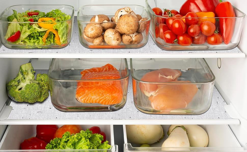 Shelf Liner 18" W x 96" L Cabinet Liners Non Adhesive, Drawer Liners Non Slip Kitchen Mat Waterproof Oil-Proof for Kitchen Cabinet, Shelves, Refrigerator, Storage, Easy to Trim