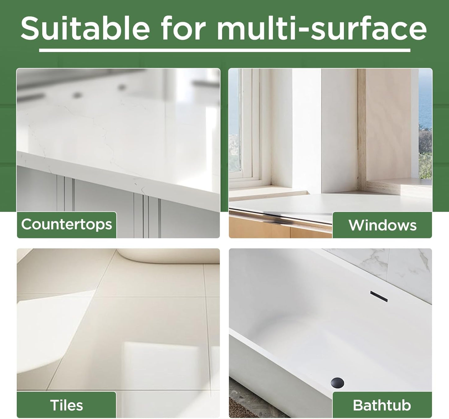 Universal Gloss White Touch Up Paint for Ceramic/Porcelain/Tile - Repair Pen Works on Kitchen Backsplash, Shower Walls, Counter Edges - No Primer Needed, Dries in 20 Minutes（1.5 Oz