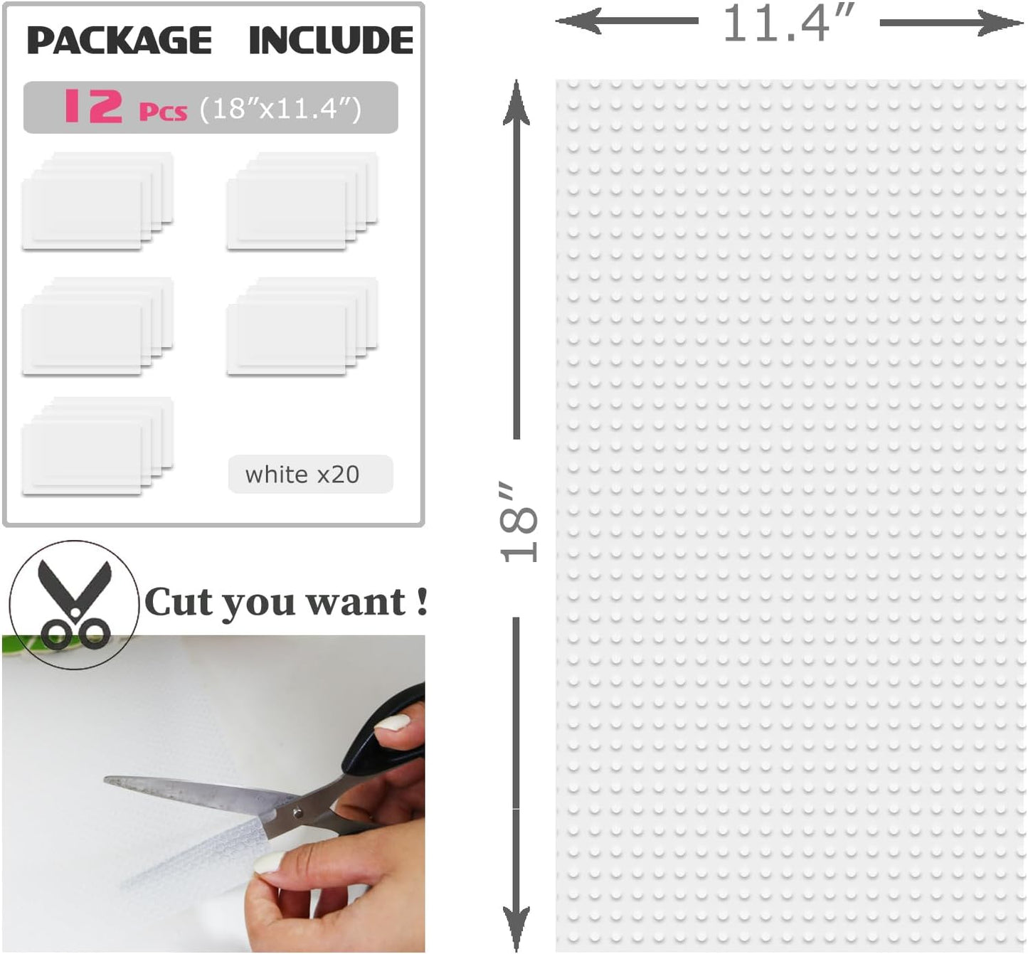 8Pcs Refrigerator Liners, Washable Fridge Liner Mats Covers Pads for Glass Shelf Cupboard Cabinet Drawer Home Kitchen Accessories Organization (Clear)