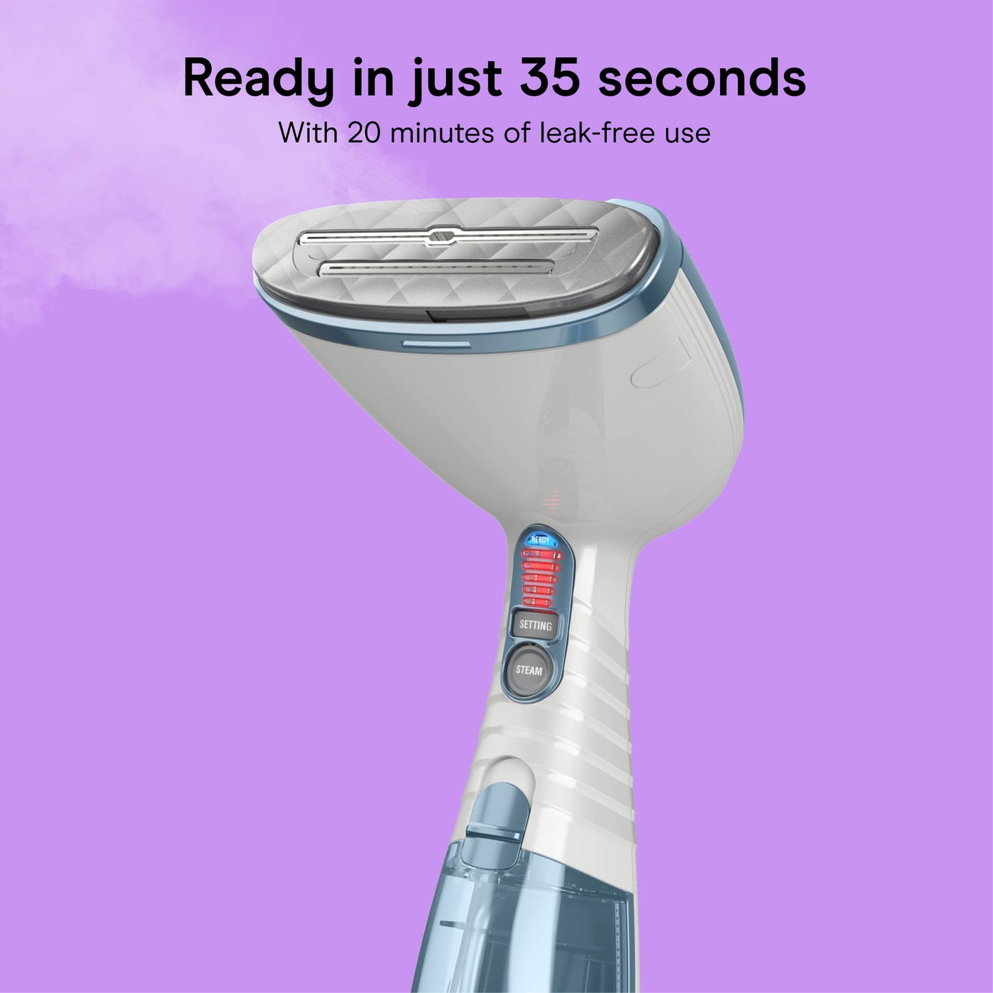 Conair Handheld Garment Steamer for Clothes, Turbo ExtremeSteam 1875W Fabric Clothes Steamers, Hand