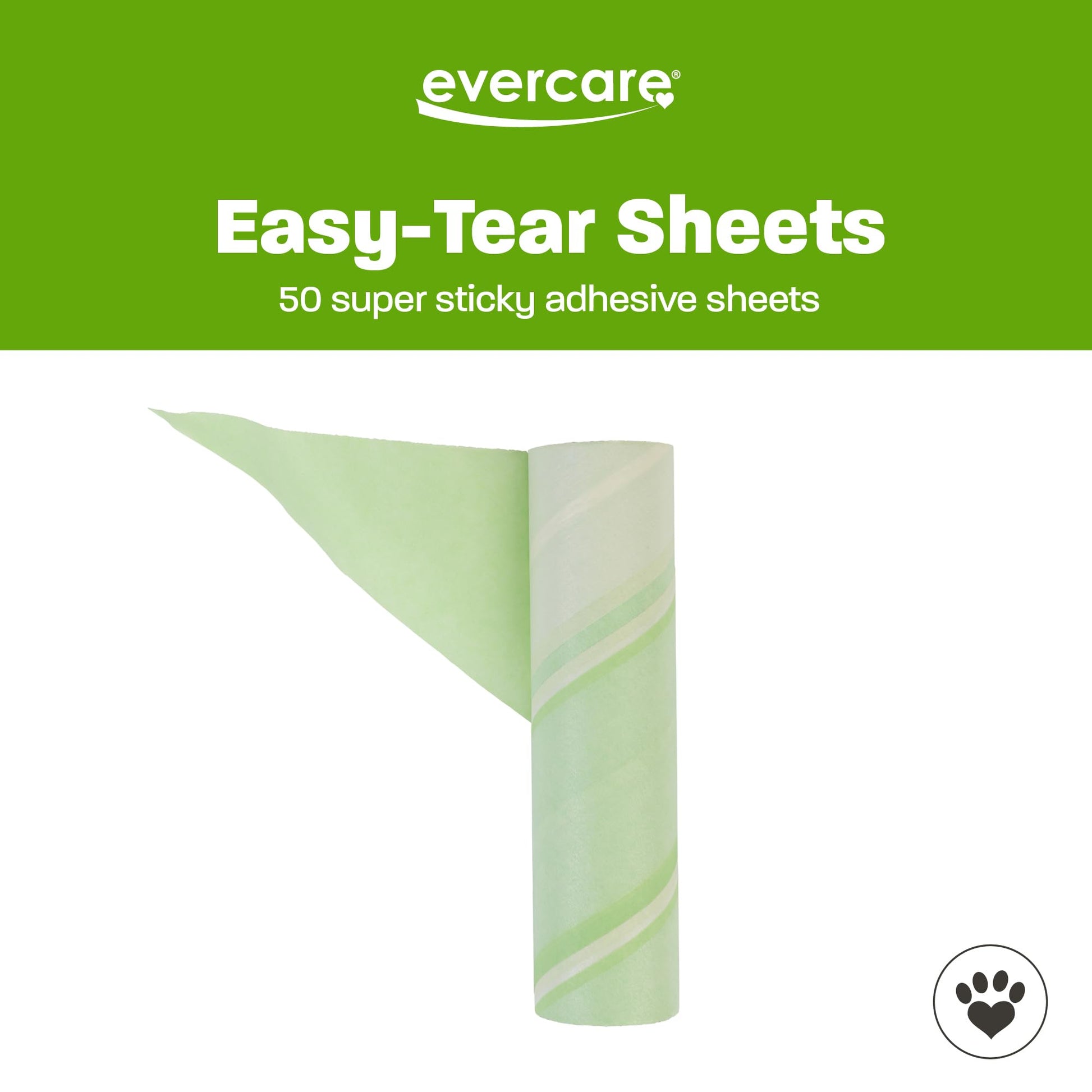 Evercare Pack of 3 All-Purpose Pet Mega Oversized Lint Roller Refills, 50 Sheets Each