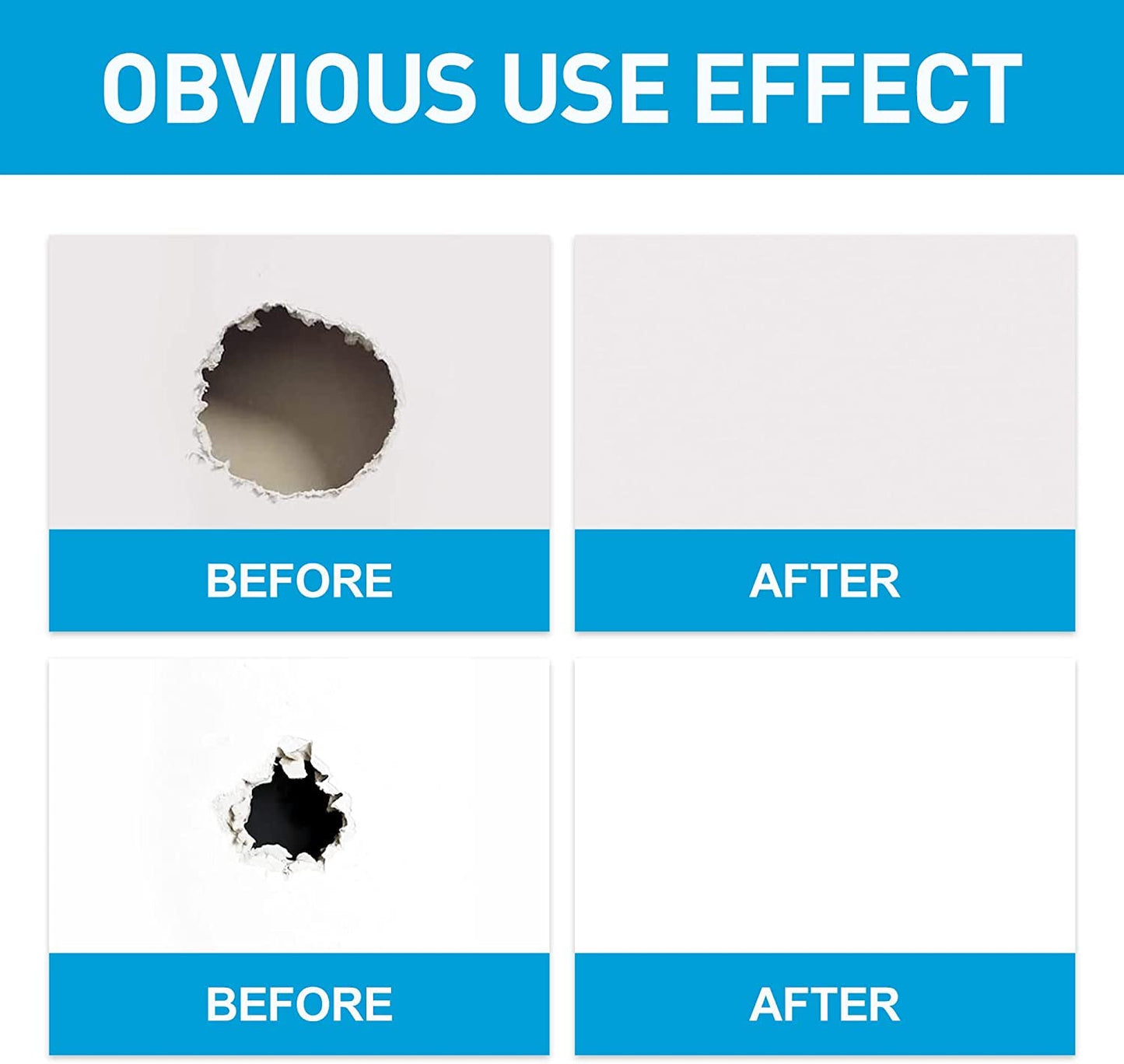 Wall Spackle & Drywall Repair Patch Kit with Mending Agent Putty, Repair Paste Plaster, Scraper & Sanding Sponge for Wall Crack/Nail Hole